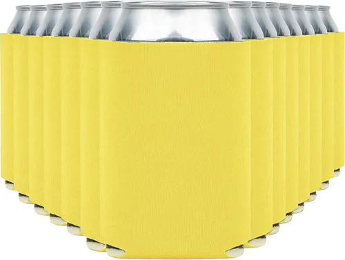 Vista 40 de Fundas enfriadoras de latas de cerveza en blanco (paquete de 14) fundas enfriadoras de latas de cerveza con aislamiento suave - Fundas negras lisas