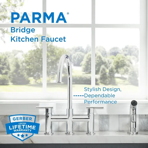 Vista 2 de Gerber Grifo de cocina Parma de fontanería con spray Cromado