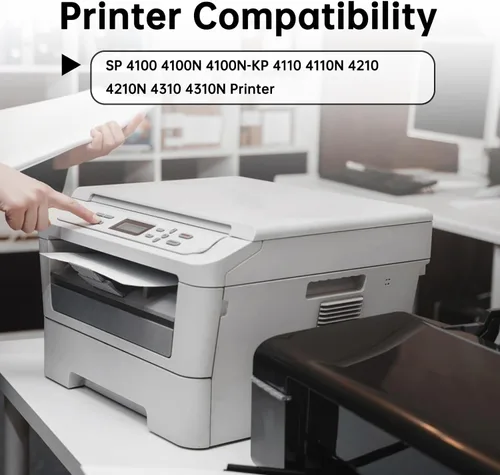 Vista 2 de Cartucho de tóner negro de alto rendimiento SP4100, 1 paquete, 402809/406997 tipo 120 compatible con impresora Ricoh Aficio SP 4100 4100N 4100N-KP