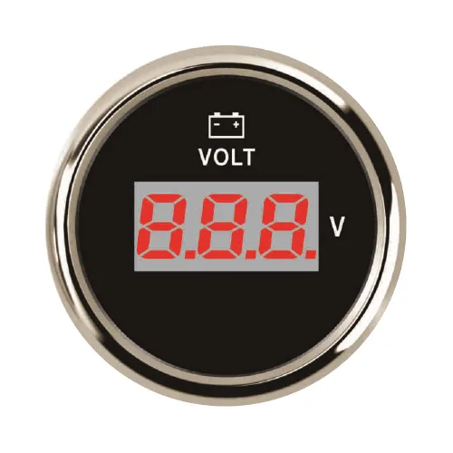 Vista 11 de ELING – Voltímetro digital de 52 mm, 2 pulgadas, 12V 24V DC, para auto y barco, con retroiluminación, a prueba de agua IP67