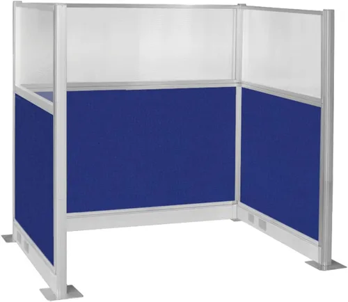 Vista 8 de Versare Cubículo eléctrico de panel silencioso preconfigurado Paredes divisoras de estación de trabajo Paneles de privacidad para cubículos Gris