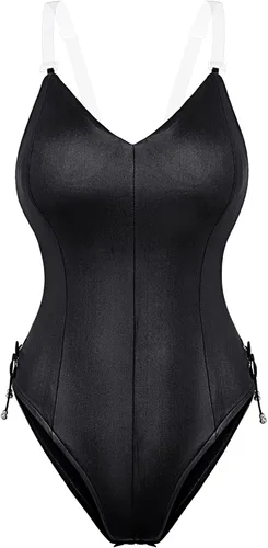 Vista 2 de Conjunto de traje de disfraz de conejito para mujer una sola pieza con accesorios