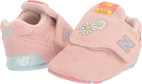 Vista 7 de New Balance Tenis 574 V1 para cuna con gancho y bucle para niños