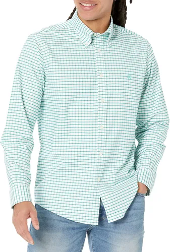 Vista 9 de Brooks Brothers Camisa Deportiva de Manga Larga sin Planchar con Botón para Hombre CORAL ROJO