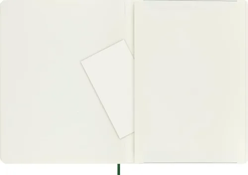 Vista 6 de Moleskine - Cuaderno clásico, tapa blanda, tamaño XL (7.5 x 9.5 pulgadas), cuadriculado, verde mirto, 192 páginas