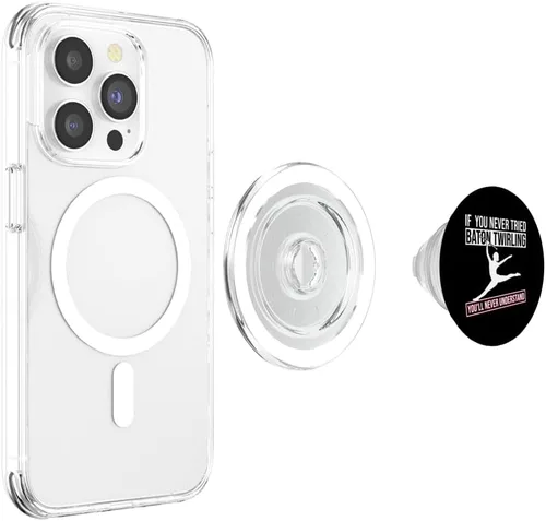 Vista 4 de Baton Twirler Design For Majorette Cheerleader PopSockets MagSafe PopGrip for iPhone