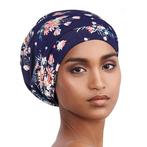Vista 2 de Alnorm - Gorro con forro de satén y suave banda elástica para hombres y mujeres, talla única Se ajusta a la mayoría