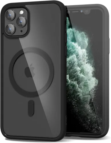 Vista 70 de oakxco Funda magnética transparente compatible con Magsafe, bonita funda delgada y transparente de poliuretano termoplástico no amarillenta, carcasa