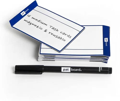 Vista 5 de PATboard Scrum Board y Kanban Board Medium TASKcards Magnetic - Azul