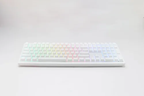 Vista 6 de Ducky Zero 6108 Teclado mecánico RGB Bluetooth Blanco Puro Hotswap - Cherry MX2A Red