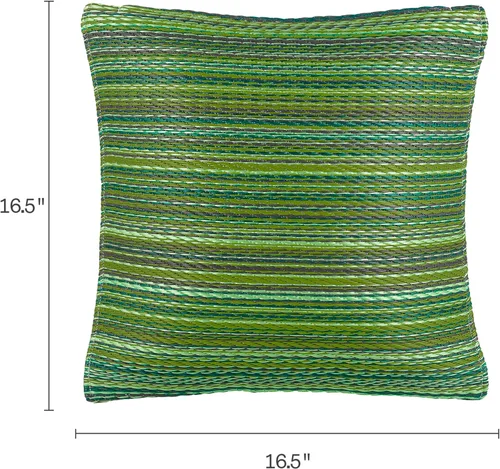 Vista 3 de Fab Habitat Almohada de plástico reciclado prémium para exteriores, impermeable, resistente a la decoloración, a rayas, patio, porche, terraza