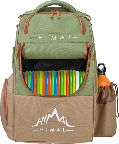 Vista 10 de HIMAL HIMAL Disc Golf Bag, 22+ Discs Lightweight Backpack Durable Disc Golf Backpack, Large Capacity, Multiple Storage Pockets, Padded Straps