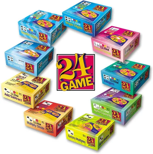 Vista 2 de 24 GAME Baraja de 96 cartas: enteros matemáticas juego de cartas