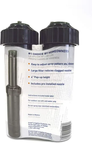 Vista 9 de Orbit Watermaster 55461 Voyager - Cabezal de aspersor ajustable de 4 pulgadas, color negro, 2 unidades (paquete de 2)