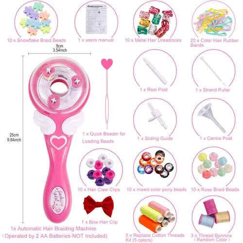 Vista 3 de Trenzadora automática de pelo decoración fácil de peinar herramienta de bricolaje herramienta de peinado eléctrico regalos belleza salón de moda