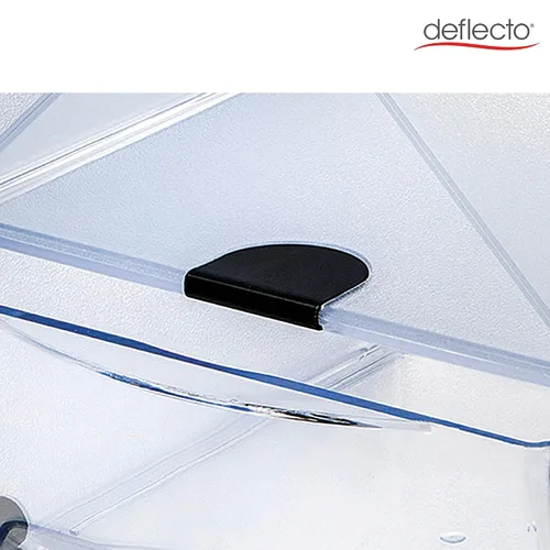 Vista 5 de Deflecto Organizador apilable de cubos abiertos, organizador de escritorio y manualidades, transparente, grande, 6 pulgadas de ancho x 6 pulgadas