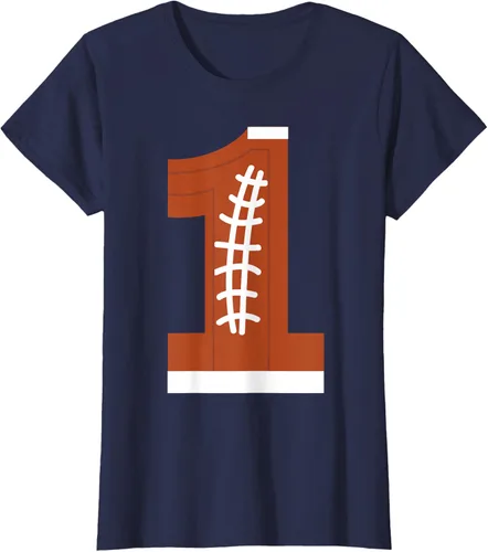 Vista 33 de 1st Birthday Football Ball Boys Camiseta de regalo de 1 año Negro