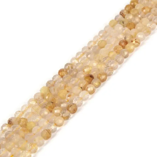 Vista 44 de Cuentas Redondas Facetadas de Ópalo Verde de 4 mm Sueltas de 16 Pulgadas para Hacer Joyas