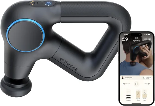 Vista 10 de TheraGun Therabody Prime (5ª generación) - Pistola de masaje de terapia de percusión de tejido profundo, habilitada para Bluetooth, masajeador