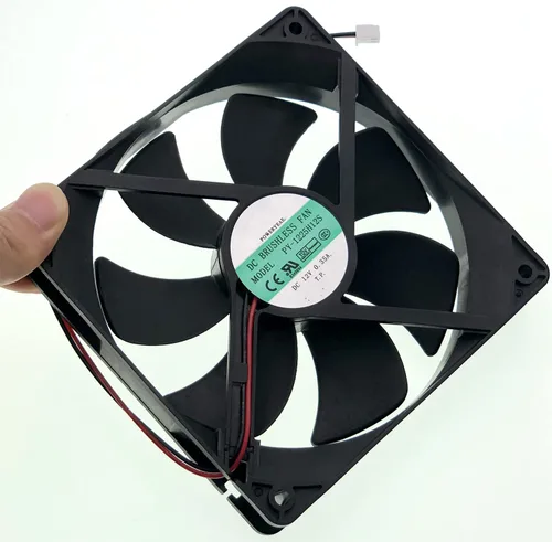 Vista 6 de Ventilador PY-1225H12S 12025 DC12V 0.35A 120×120mm×25mm Ventilador de enfriamiento de 2 hilos