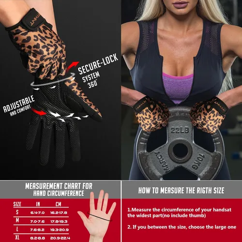 Vista 4 de ZEROFIRE Full Finger Workout Gloves for Women Men - Weight Lifting Gloves with Full Palm Protection & Extra Grip for Women Gym, Weightlifting