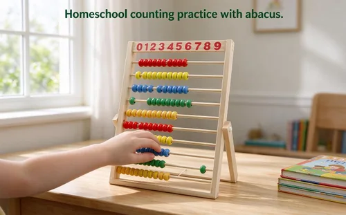 Vista 14 de MAGIKON Marco de números de madera para contar, ábaco de 10 filas para niños que aprenden matemáticas (11-1/2 pulgadas)
