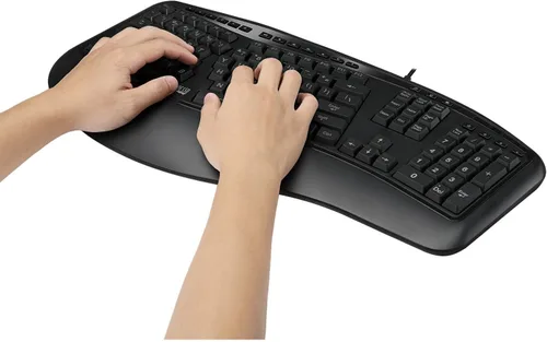 Vista 5 de Adesso Tru-Form 150 AKB-150EB - Teclado ergonómico USB iluminado de 3