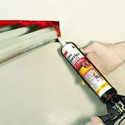 Vista 3 de 3M Fire Barrier CP 25WB Sellador Intumescente Rojo 10.1 oz.