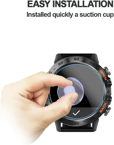 Vista 2 de Protector de pantalla para reloj inteligente S10/K52 de 1.39 pulgadas (3 piezas) 9H Tempered Glass Protective Film Compatible for Atheewon