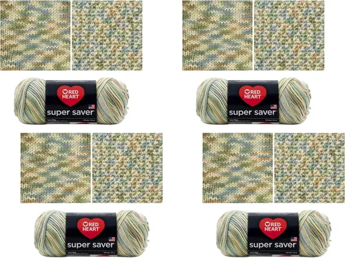 Vista 20 de RED HEART Hilo Comfort Shimmers, ópalo blanco