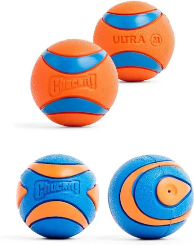 Vista 15 de Chuckit! Ultra Ball Juguete para Perros - Pelotas Saltarinas de Buscar Medianas para Perros de 20-60 libras - Hecho de Goma Duradera - Juguetes