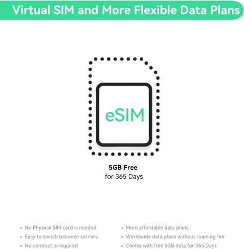 Vista 3 de LINOVISION Industrial Global 4G LTE Enrutador celular con datos precargados 5GB 365 Days Data Plan, Virtual SIM Router Supports Plug-n-Play
