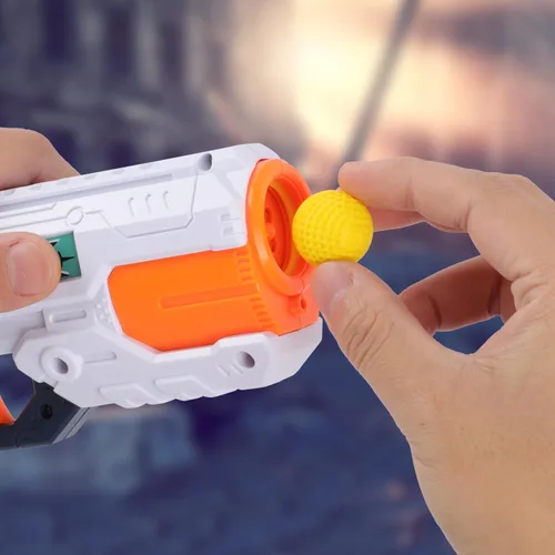 Vista 5 de POKONBOY 300-Round Rival Balls Bullets Ammo Recambio Pack Compatible Nerf Rival Gun Yellow Foam Bullet Ball with Storage Bag
