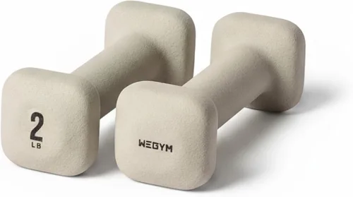 Vista 11 de WeGym Square Dumbbells for Home Gym, Hand Weights for Strength Training