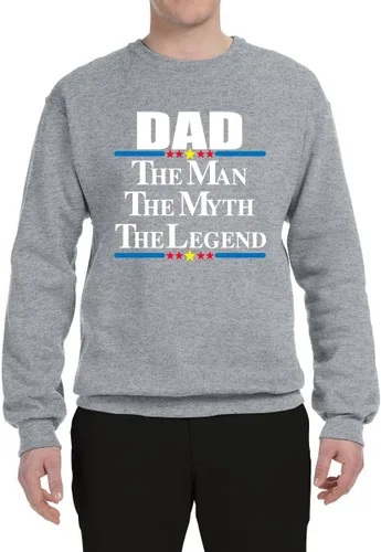 Vista 3 de Wild Bobby Orgulloso Papá de una hija impresionante, mejor padre, marido, papá, regalo para el día del padre, sudadera unisex con cuello redondo
