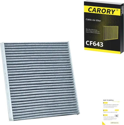 Vista 23 de Filtro de aire de cabina con carbón activado para Toyota Camry (2002-2006), Sienna (2004-2010), Avalon (2000-2004), Lexus RX350 (2007-2009), ES330