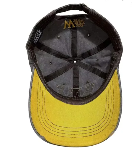 Vista 4 de Gorra de béisbol unisex con letra W para exteriores, estilo vintage, de mezclilla lavada, sombrero de hockey y snapback para hombres y mujeres