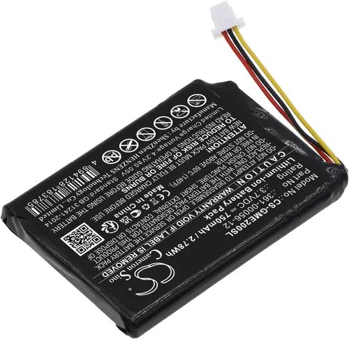 Vista 2 de Cameron Sino Battery for Garmin Dezl OTR700, Edge Explore 2 PN:Garmin 361-00056-12 750mAh / 2.78Wh