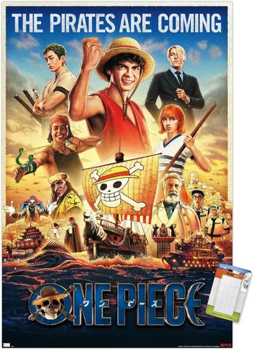 Vista 12 de Trends International Netflix One Piece - Póster de pared de una hoja, 14.72 x 22.37 pulgadas, versión enmarcada de madera de granero Versión