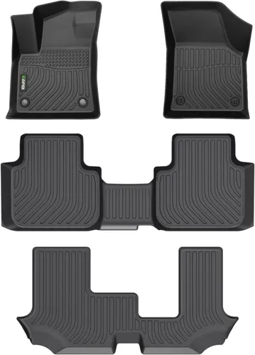 Vista 28 de HAFIDI® Juego de alfombrillas y forro de carga para Kia EV9 2024 2025 2026 (no apto para sillas de relajación), protección para todo tipo de clima
