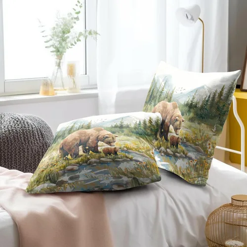 Vista 245 de Giwawa Juego de 2 fundas de almohada decorativas con diseño floral de girasol de 16 x 16 pulgadas, fundas de cojín decorativas para el hogar, sofá