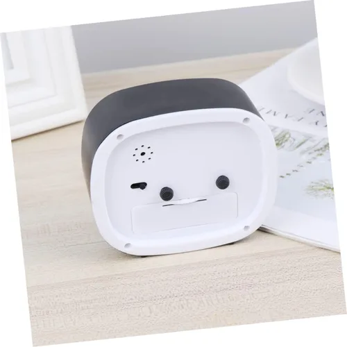 Vista 7 de VICASKY Reloj despertador de escritorio pequeño cuadrado simple con manecillas de hora para habitaciones de niño y niña, decoración del hogar