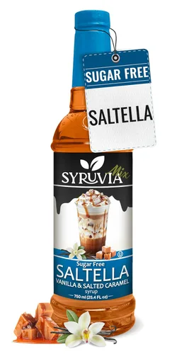 Vista 43 de Jarabe de café sin azúcar Syruvia, jarabe con sabor a caramelo para bebidas, lattes y postres – 25.4 fl oz