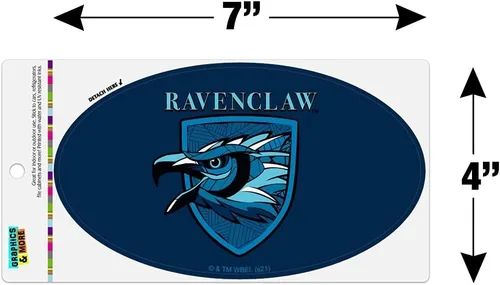 Vista 4 de Harry Potter Ravenclaw - Imán ovalado europeo de vinilo para nevera de coche