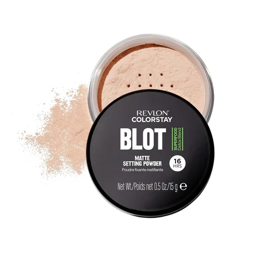 Vista 2 de Revlon ColorStay Blot Polvo facial, Polvo fijador matificante, difuminador y absorbente de aceite, Regalo para ella, Difumina imperfecciones, 0.5 oz