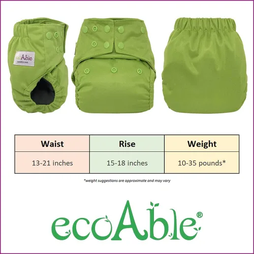 Vista 2 de Funda de pañales reutilizable: carcasa impermeable para pañales de tela preplegados, planos, ajustados o insertos (flecha negra)