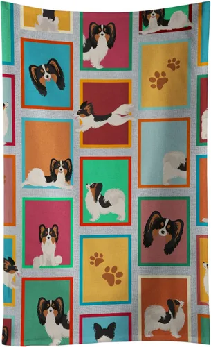 Vista 11 de Caroline's Treasures MLM1160KTWL - Lots of Red Siberian Husky - Toalla de cocina para invitados, toalla de baño decorativa para cara, té, paño