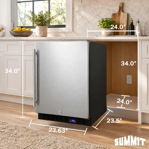 Vista 8 de Summit SPFF51OS - Congelador integrado para exteriores de 24 pulgadas
