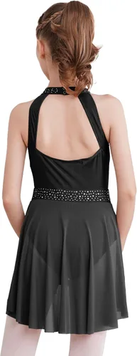 Vista 20 de CHICTRY Kids Girls Sparkly Rhinestone Ballet Gymnastics Leotards Modern Lyrical Dance Costume