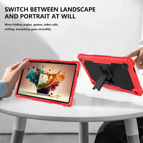 Vista 8 de Para Onn 10.4 Tablet Pro 2023 Modelo: 100110603 Funda protectora híbrida de alta resistencia con correa para el hombro para Walmart Onn 10.4 Tablet